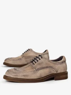 Dress Shoes For Men Quality Round Toe Cowhide Oxford Prom Wedding Shoes