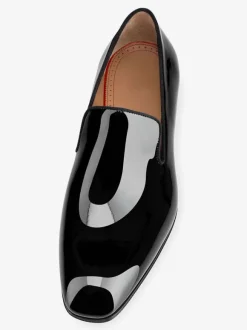 Dress Loafers For Man Round Toe Patent leather V cut Shaped Slip-On Prom Shoes Party Shoes