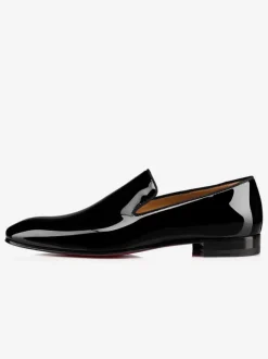 Dress Loafers For Man Round Toe Patent leather V cut Shaped Slip-On Prom Shoes Party Shoes