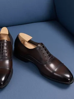 Dress Shoes For Men Modern Pointed Toe Leather Derby Wedding Formal Shoes