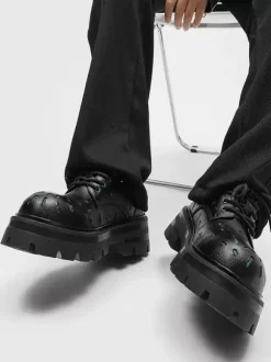 Dress Shoes For Men Modern Round Toe Strap Adjustable PU Leather