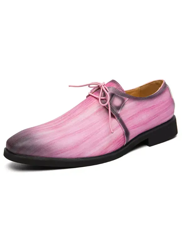 Dress Shoes For Men Quality Pointed Toe Lace Up Casual Shoes