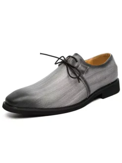 Dress Shoes For Men Quality Pointed Toe Lace Up Casual Shoes