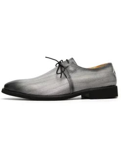 Dress Shoes For Men Quality Pointed Toe Lace Up Casual Shoes