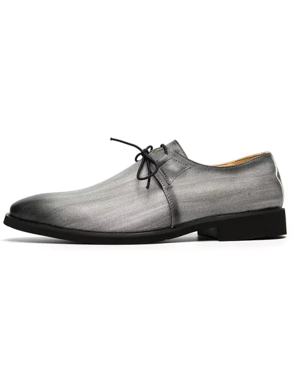 Dress Shoes For Men Quality Pointed Toe Lace Up Casual Shoes
