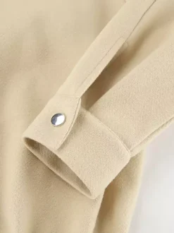 Dropped Shoulder Women's Bomber Jacket - Harrington Minimalist Zip Up Outerwear With Throat Latch - Casual Spring Outfits 2026
