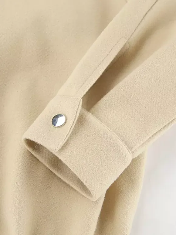 Dropped Shoulder Women's Bomber Jacket - Harrington Minimalist Zip Up Outerwear With Throat Latch - Casual Spring Outfits 2026