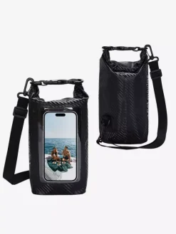 Dual Compartment Waterproof Dry Bag With Front Clear Phone Window