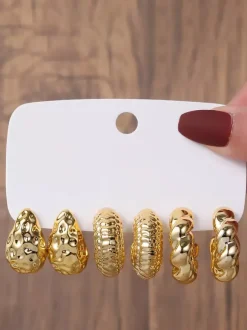 Earrings Gold Adult's Daily Casual Classic Geometric Jewelry