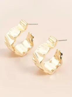 Earrings Gold Metal Teen Daily Casual Euro-Style Metallic Jewelry