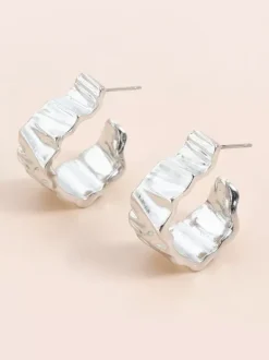 Earrings Gold Metal Teen Daily Casual Euro-Style Metallic Jewelry