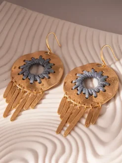 Earrings Gray Metal Adult's Daily Casual Euro-Style Geometric Jewelry