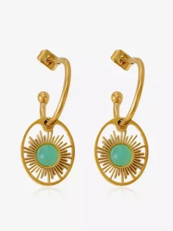 Earrings Green Adult's Daily Casual Euro-Style Jewelry