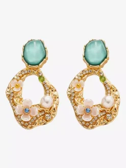 Earrings Green Adult's Daily Casual Vintage Geometric Geometric Jewelry