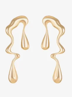 Earrings Liquid Metal Abstract Irregular Modern Avant-Garde Earrings