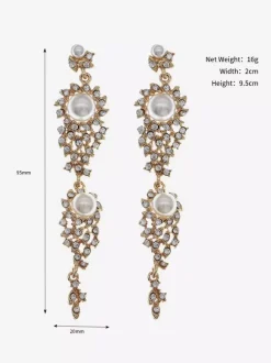 Earrings Silver Adult's Engagement Vintage Geometric Irregular Jewelry