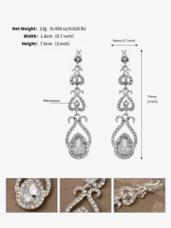 Earrings Silver Adult's Engagement Vintage Geometric Irregular Jewelry