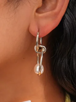 Earrings Silver Teen Girl's Daily Casual Geometric Irregular Jewelry