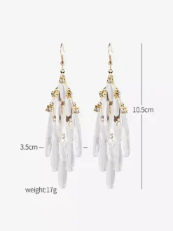 Earrings White Adult's Daily Casual Baroque Style Geometric Irregular Jewelry