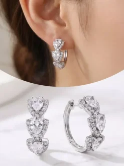 Earrings White Adult's Daily Casual Western Style Geometric Drops Design Jewelry