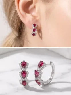 Earrings White Adult's Daily Casual Western Style Geometric Drops Design Jewelry