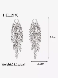 Earrings Gold Adult's Daily Casual Euro-Style Leaf Pattern Geometric Jewelry