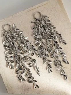 Earrings Gold Adult's Daily Casual Euro-Style Leaf Pattern Geometric Jewelry