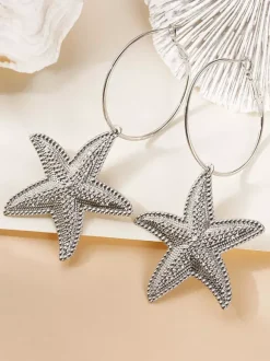 Earrings Gold Metal Teen Girl's Daily Casual Euro-Style Jewelry