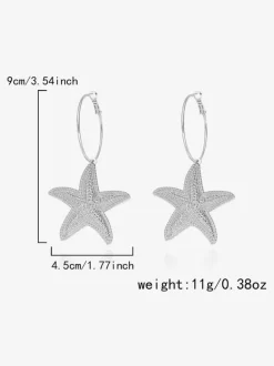 Earrings Gold Metal Teen Girl's Daily Casual Euro-Style Jewelry