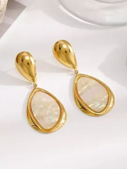 Earrings Light Pink Adult's Daily Casual Euro-Style Geometric Geometric Jewelry