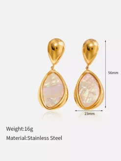 Earrings Light Pink Adult's Daily Casual Euro-Style Geometric Geometric Jewelry