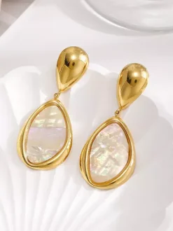 Earrings Light Pink Adult's Daily Casual Euro-Style Geometric Geometric Jewelry