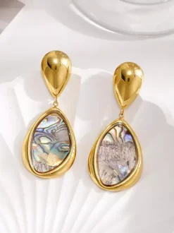 Earrings Light Pink Adult's Daily Casual Euro-Style Geometric Geometric Jewelry