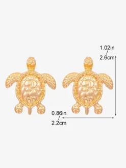 Earrings Lovely Turtle Animal-Shaped Chic Personality Earrings