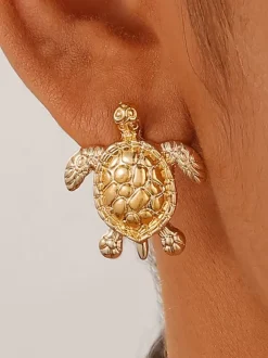 Earrings Lovely Turtle Animal-Shaped Chic Personality Earrings