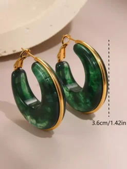 Earrings Pink Adult's Daily Casual Classic Geometric Geometric Jewelry