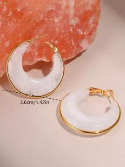Earrings Pink Adult's Daily Casual Classic Geometric Geometric Jewelry