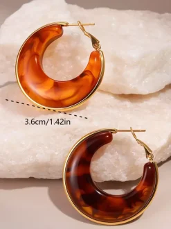 Earrings Pink Adult's Daily Casual Classic Geometric Geometric Jewelry