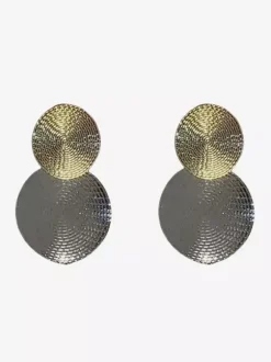 Earrings Split Color Adult's Daily Casual Euro-Style Geometric Round Jewelry