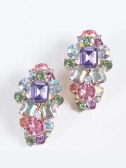 Earrings Statment Rhinstones Stylish Chic Earrings