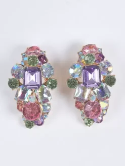 Earrings Statment Rhinstones Stylish Chic Earrings