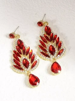 Earrings White Adult's Engagement Baroque Style Geometric Drops Design Jewelry