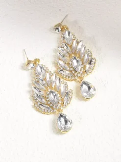 Earrings White Adult's Engagement Baroque Style Geometric Drops Design Jewelry