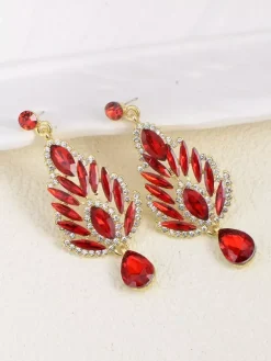 Earrings White Adult's Engagement Baroque Style Geometric Drops Design Jewelry
