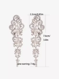 Earrings White Crystal Adult's Daily Casual Vintage Flower Jewelry