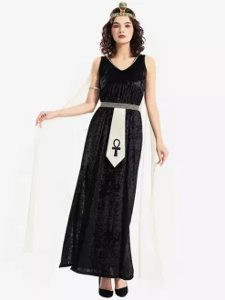 Egyptian Dress Goddess Shawl Long Dress