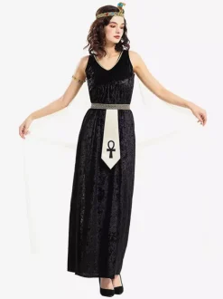 Egyptian Dress Goddess Shawl Long Dress