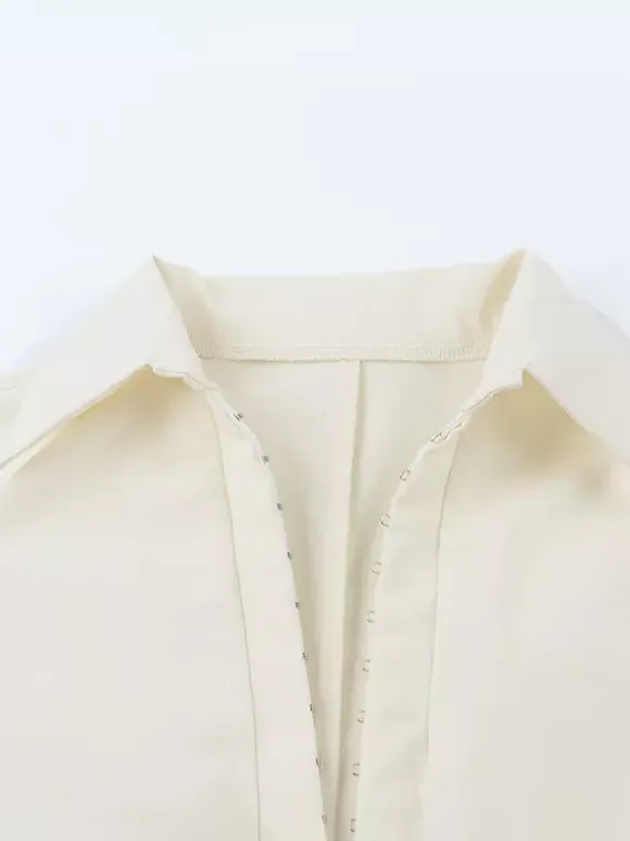 Elegant Women's Slim Peplum Shirt - Vintage Tie Waist Bell Sleeve Blouse - Y2K Chic Spring Date Night Top 2026