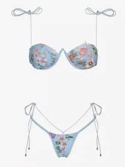 Embroidered String Bikini Sexy Two-piece Swimwear For Summer 2026