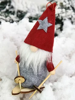 Eric White Christmas Santa Claus Doll Polyester Fiber Christmas Holidays Costumes Props